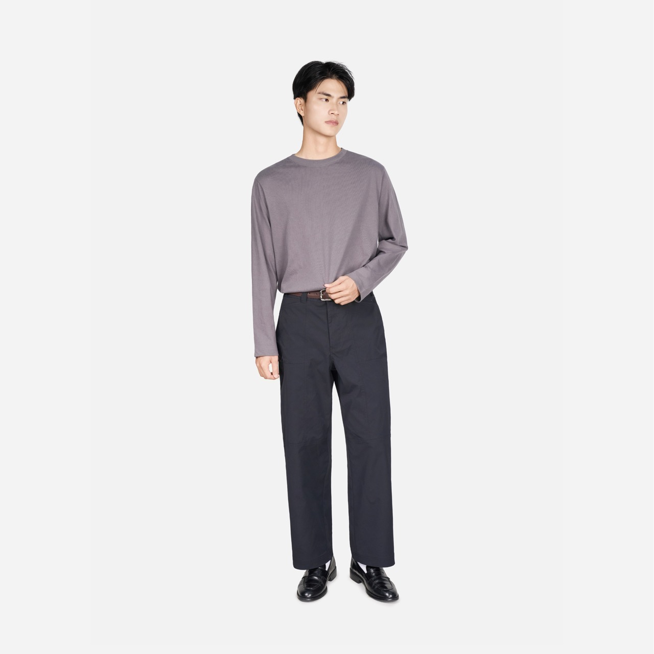 Quần Dài Work-wear Ống Đứng Vải Elasterell-P Dệt Chéo