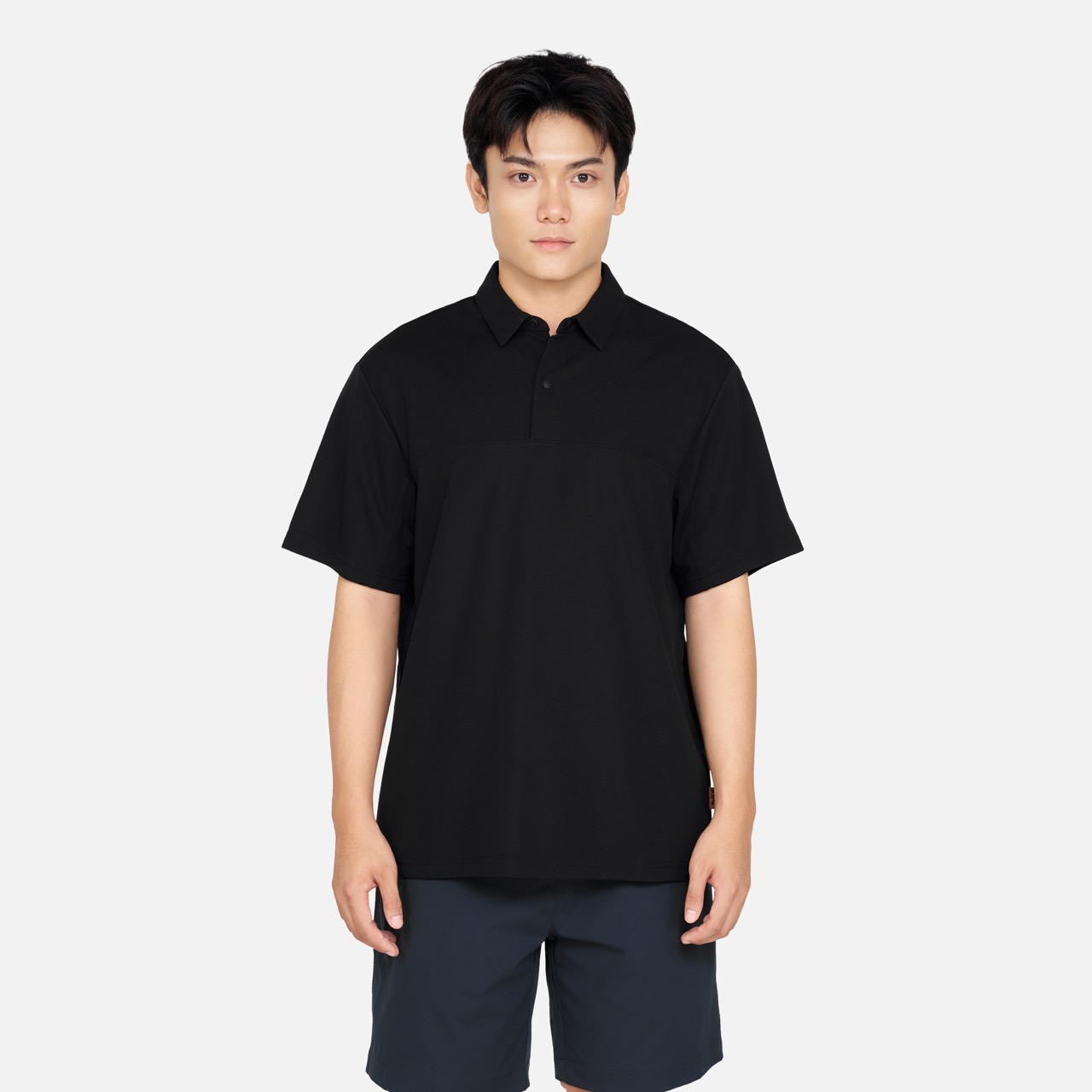 Áo Polo Dáng Regular Vải Mesh Mát Lạnh Thoáng Khí