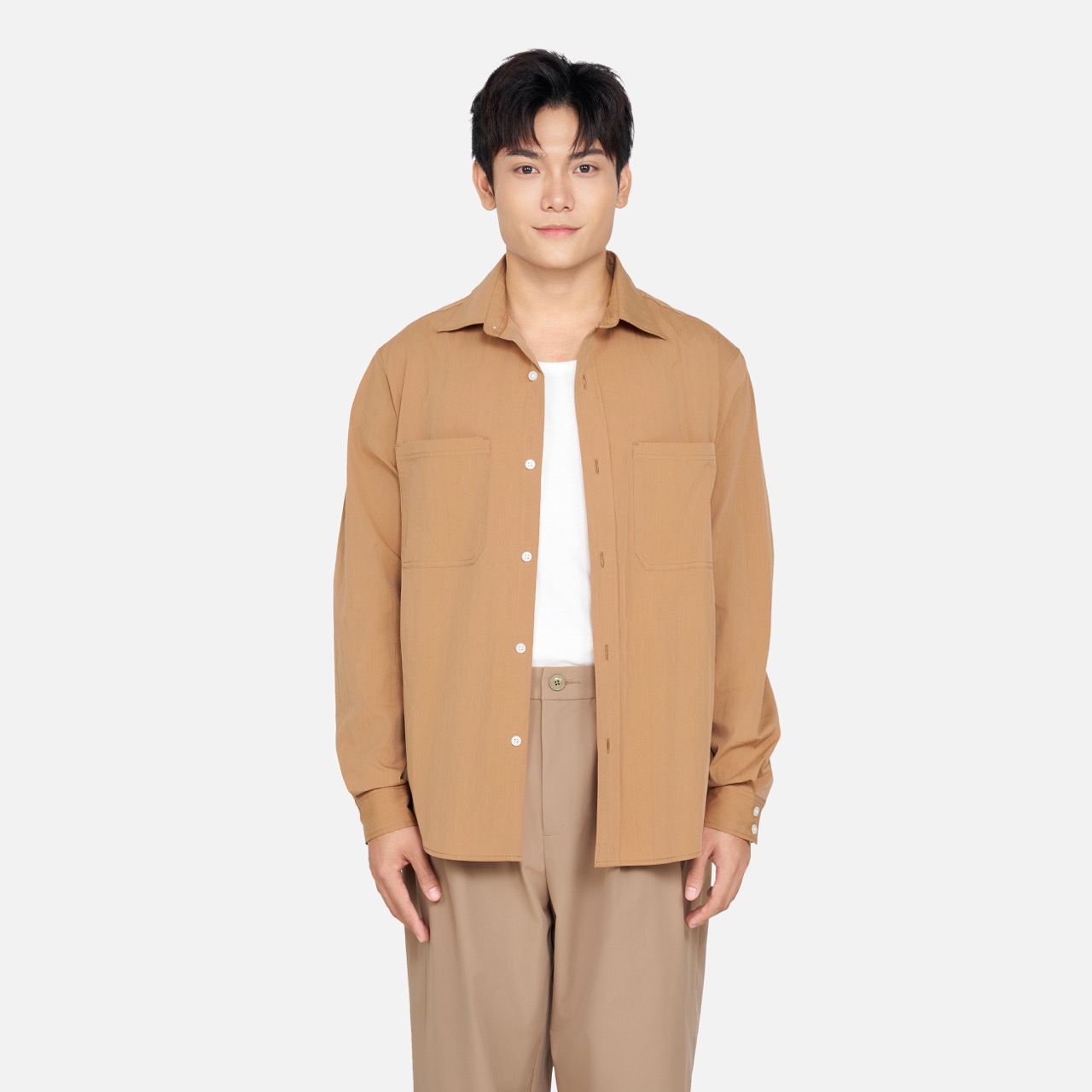 Áo Sơ Mi Dáng Regular Tay Dài