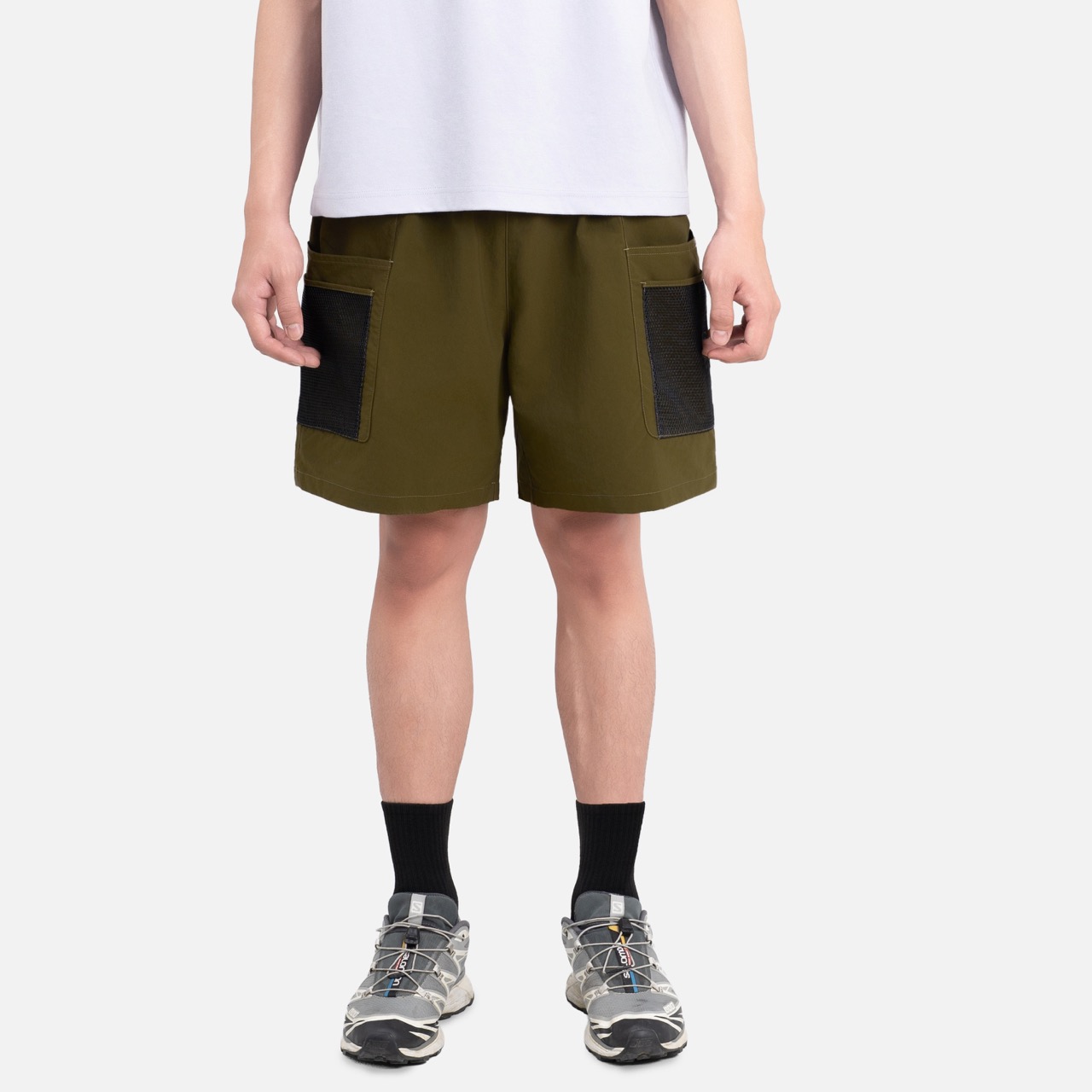 Quần Short Đa Năng Phối Túi Lưới Vải Taslan