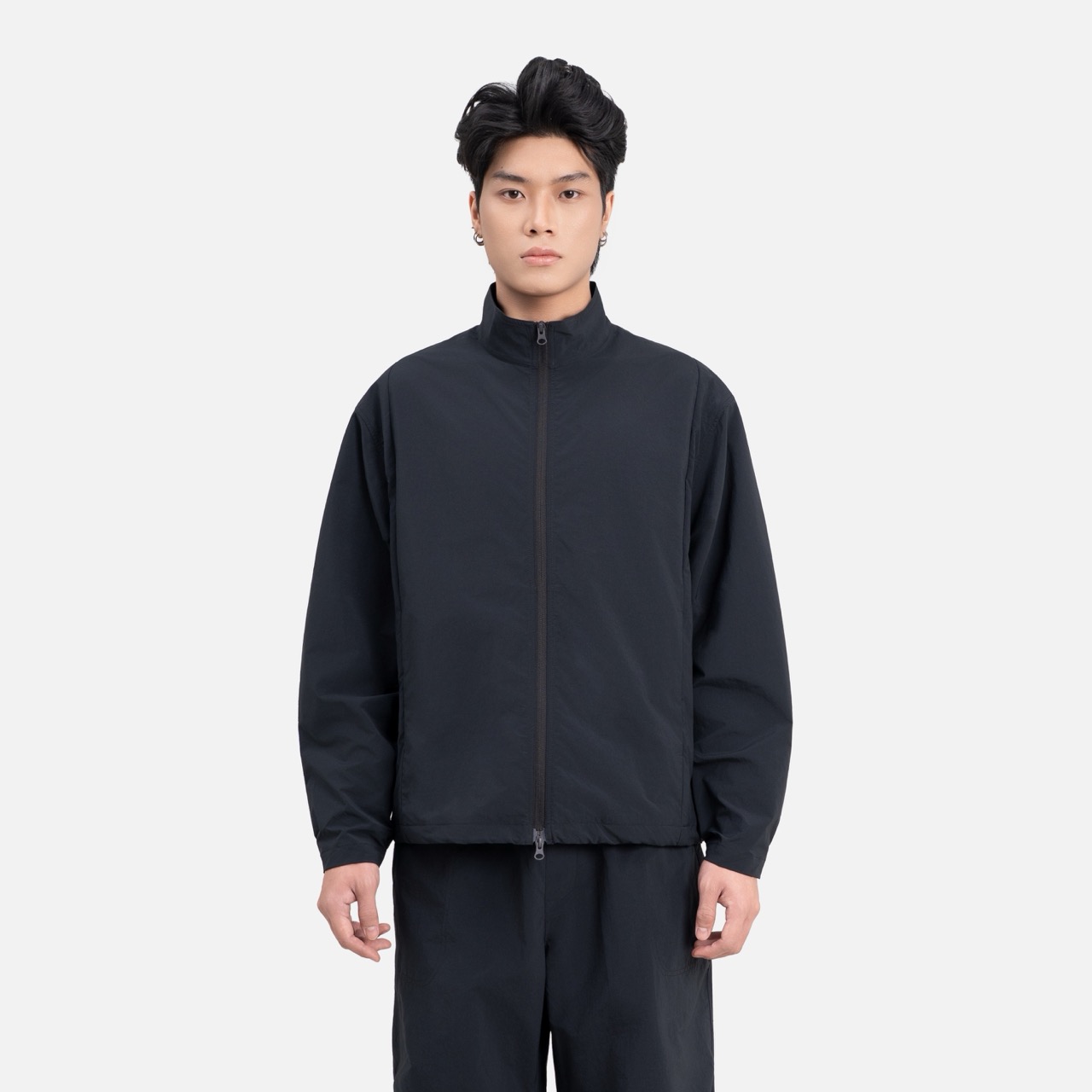 Áo Khoác Cản Gió Cổ Trụ Vải Taslan