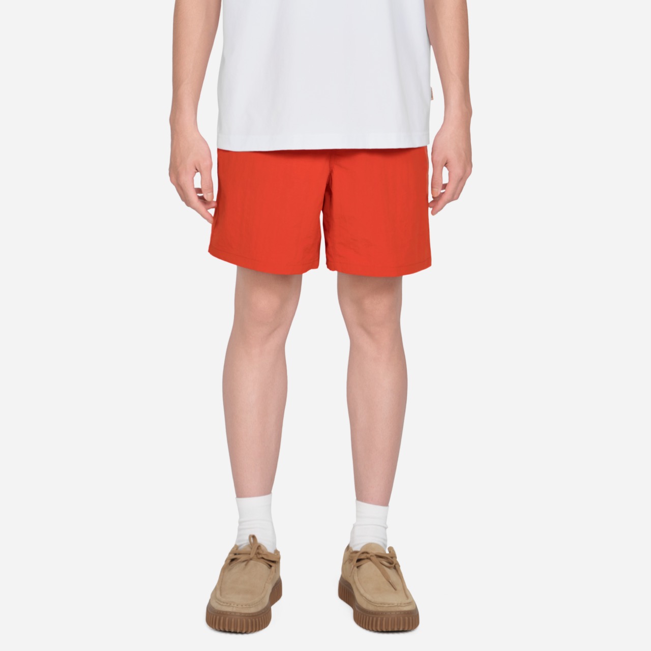 Quần Short Phối Lưng Thun Vải Taslan